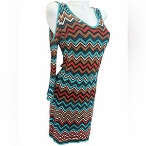 Cato Multicolor Chevron Dress